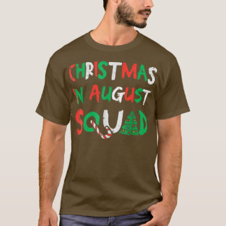 Weihnachten im August Squad Funny Summer Xmas Men T-Shirt