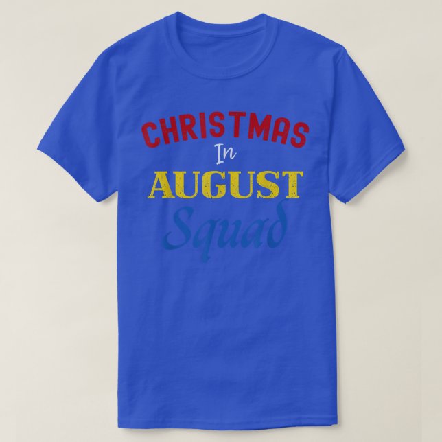 Weihnachten im August Squad Summer Group Santa T-Shirt (Design vorne)