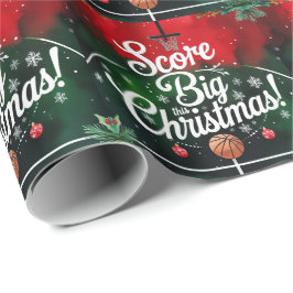 Weihnachten im Basketball Geschenkpapier