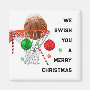 Weihnachten im Basketball Magnet