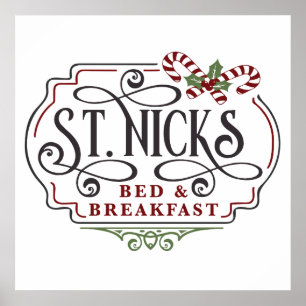 Weihnachten im Bed Breakfast von Saint Nick Poster