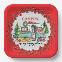 Weihnachten im Camping Pappteller