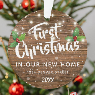 Weihnachten im ersten Haus   Neues Zuhause-Foto Ornament