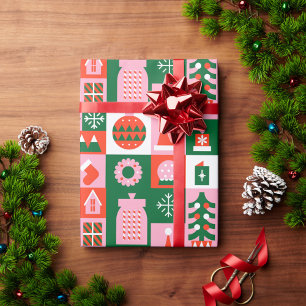 Weihnachten im farbigen Weihnachten Geschenkpapier