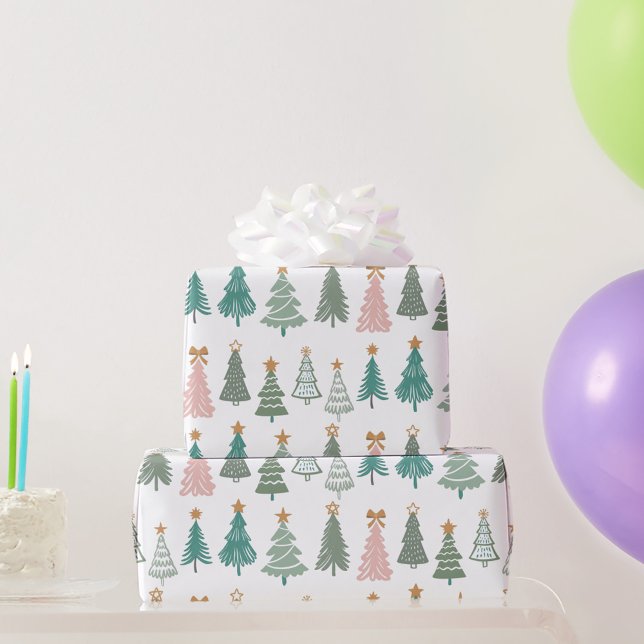 Weihnachten im farbigen Weihnachten Geschenkpapier (Von Creator hochgeladen)