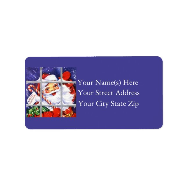 Weihnachten im Fensterheft Adressaufkleber (Vorne)