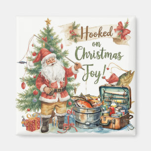 Weihnachten im Fischfang Magnet