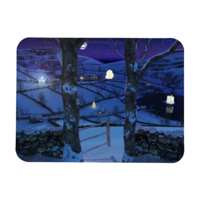 Weihnachten im flexiblen Glen Magnet (Horizontal)