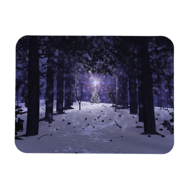 Weihnachten im flexiblen Magnet der Pines (Horizontal)