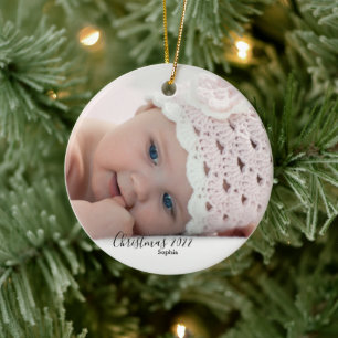 Weihnachten im Foto 2022 Keramik Ornament