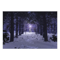 Weihnachten im Foto Pines Print