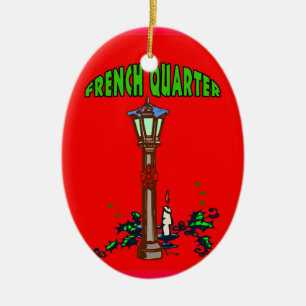 Weihnachten im Französischen Viertel Keramikornament