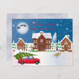 Weihnachten im Freien Party Zeit Einladung