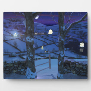 Weihnachten im Glen Plaque Fotoplatte