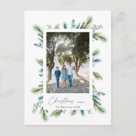 Weihnachten im Haushalt wünscht Boho Spruce und Fi Postkarte