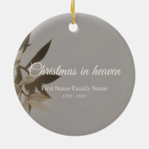 Weihnachten im Himmel Erinnerungsornament Keramik Ornament