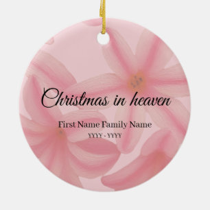 Weihnachten im Himmel Erinnerungsornament Plumeria Keramik Ornament