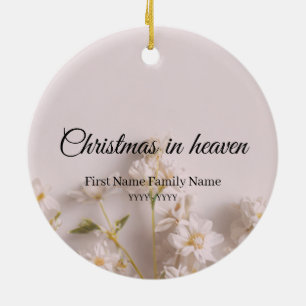 Weihnachten im Himmel Gedenkschmuck Wildblume Keramik Ornament