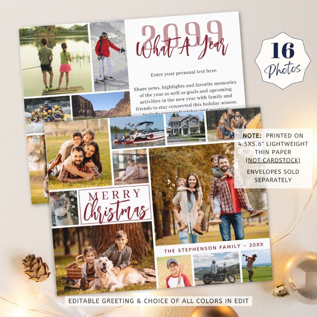 Weihnachten im Jahr zur Erinnerung an 16 Fotokarte (Von Creator hochgeladen)