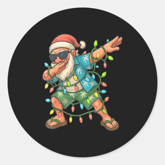 Weihnachten im Juli 2025 Weihnachten feiern Runder Aufkleber (Vorderseite)