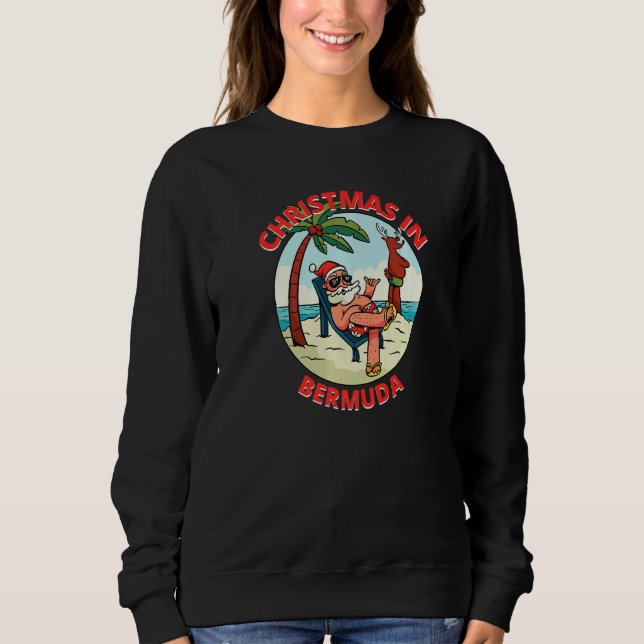 Weihnachten im Juli am Strand Bora Bora Sweatshirt (Vorderseite)