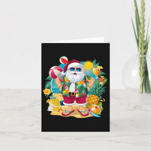 Weihnachten im Juli am Strand Hawaii Sommer V Karte