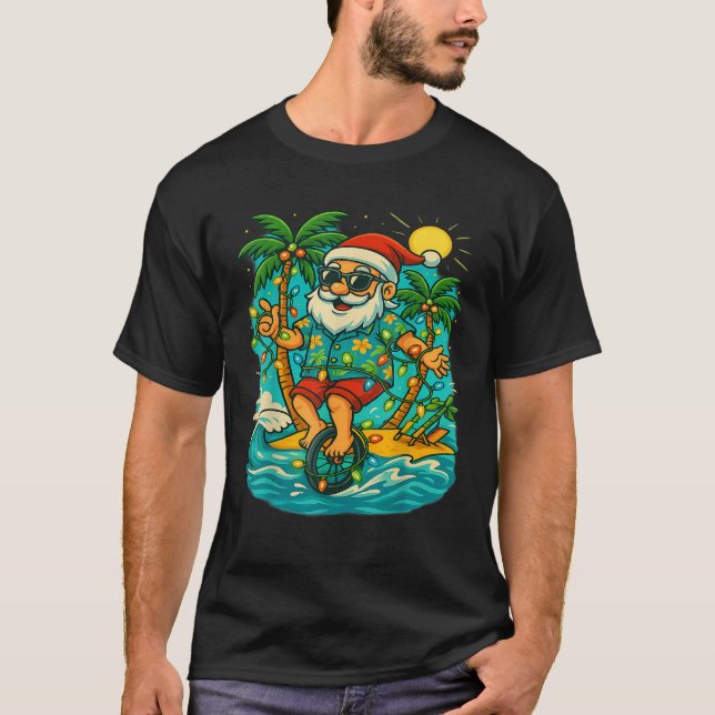 Weihnachten im Juli am Strand Weihnachten Weihnach T-Shirt (Vorderseite)