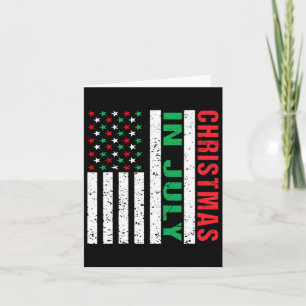 Weihnachten im Juli American Flag Xmas Patriotic C Karte