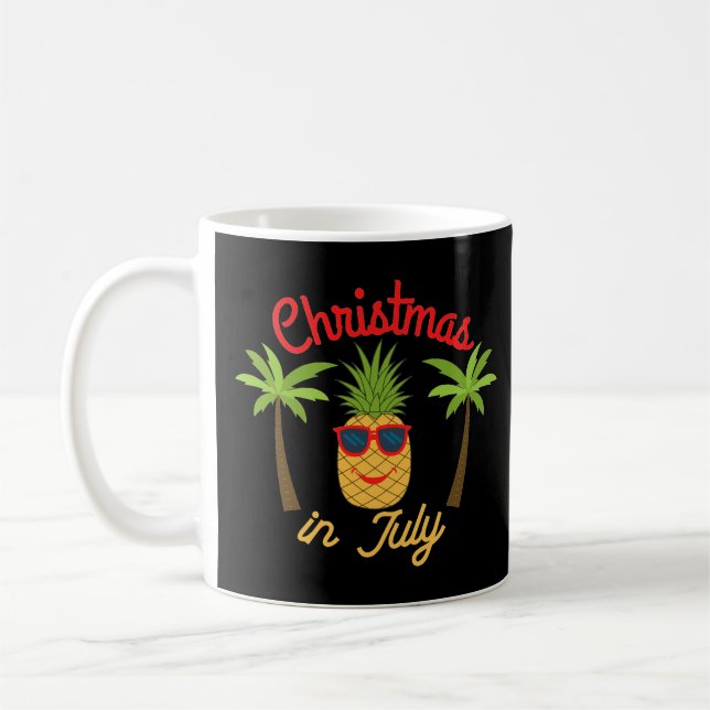 Weihnachten im Juli Ananas Kaffeetasse (Links)