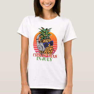 Weihnachten im Juli Ananas T-Shirt