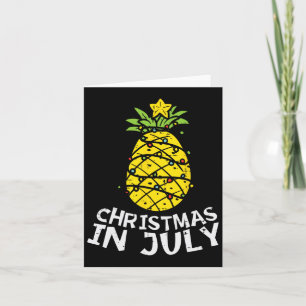 Weihnachten im Juli Ananas Weihnachten Bäume Somme Karte