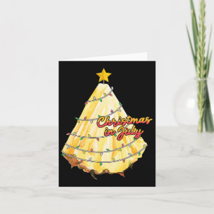 Weihnachten im Juli Ananas Weihnachtsbaum Sommer Karte