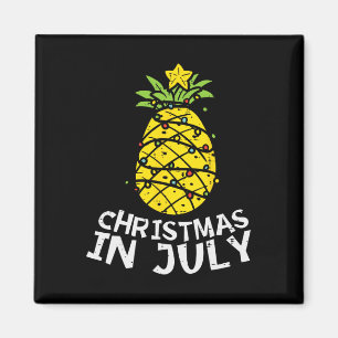 Weihnachten im Juli Ananas Weihnachtsbaum Sommer M Magnet