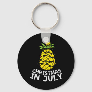 Weihnachten im Juli Ananas Weihnachtsbaum Sommer M Schlüsselanhänger