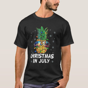 Weihnachten im Juli Ananas Weihnachtsbaum Sommer T-Shirt