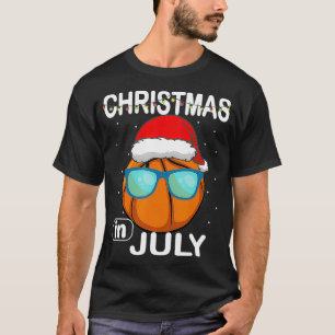 Weihnachten im Juli Basketball Weihnachtsbrille We T-Shirt