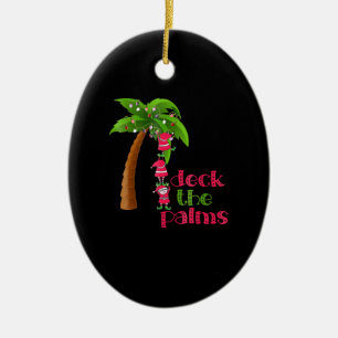 Weihnachten im Juli Beach Deck Palms Cruise Keramik Ornament