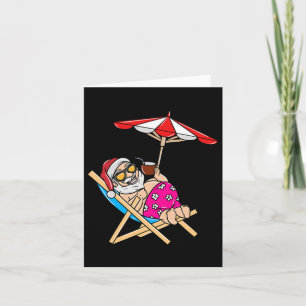 Weihnachten im Juli Beach Sommer Santa Karte