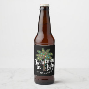 Weihnachten im Juli brachte mich völlig auf Touren Bierflaschenetikett