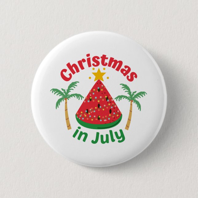 WEIHNACHTEN IM JULI BUTTON (Vorderseite)