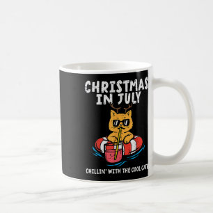 Weihnachten im Juli Chillin Coole Katzen Funny Meo Kaffeetasse