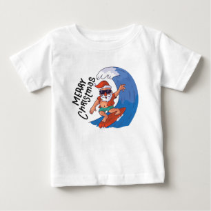 Weihnachten im Juli Classic Round Sticker Napki Baby T-shirt