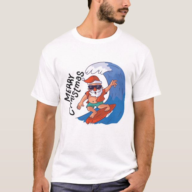 Weihnachten im Juli Classic Round Sticker Napki T-Shirt (Vorderseite)