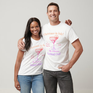 Weihnachten im Juli Cocktailparty Ombre-Matching T-Shirt