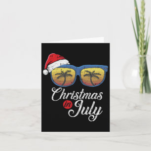 Weihnachten im Juli Cooler Hawaiian Beach Summer V Karte