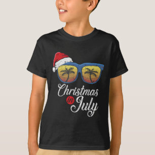 Weihnachten im Juli Cooler Hawaiianischer Strand S T-Shirt
