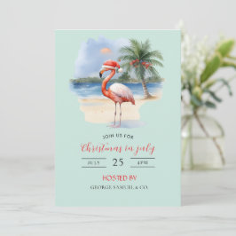 Weihnachten im Juli Custom Company Name Logo & Tex Einladung