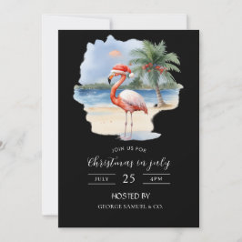 Weihnachten im Juli Custom Company Name Logo & Tex Einladung
