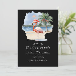 Weihnachten im Juli Custom Company Name Logo & Tex Einladung