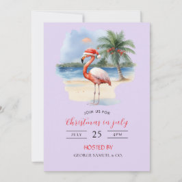 Weihnachten im Juli Custom Company Name Logo & Tex Einladung